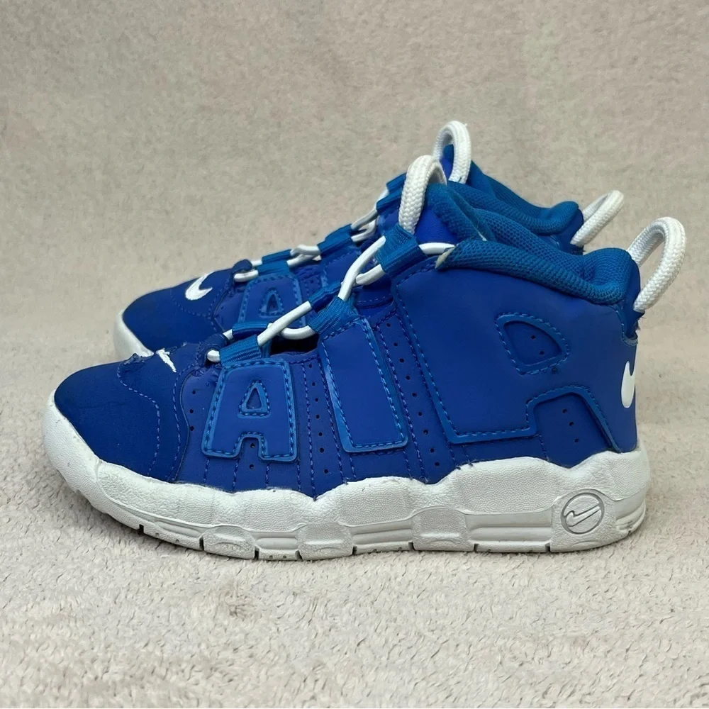 Nike Air More Uptempo TD Sneakers-Blue/White-Kids 9-Sporty-Athletic-Streetwear